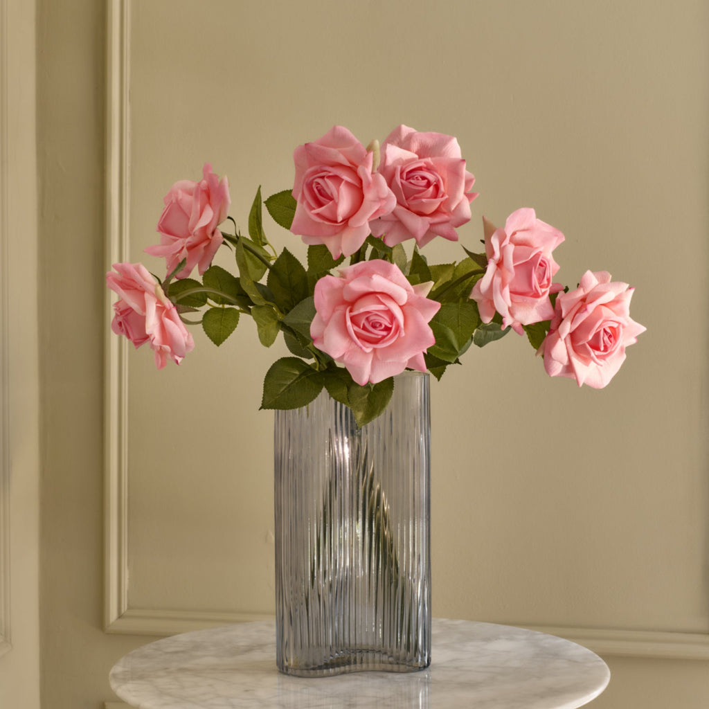 XL Roses - Faux Flower Stems - Red, Peach, White & Pink