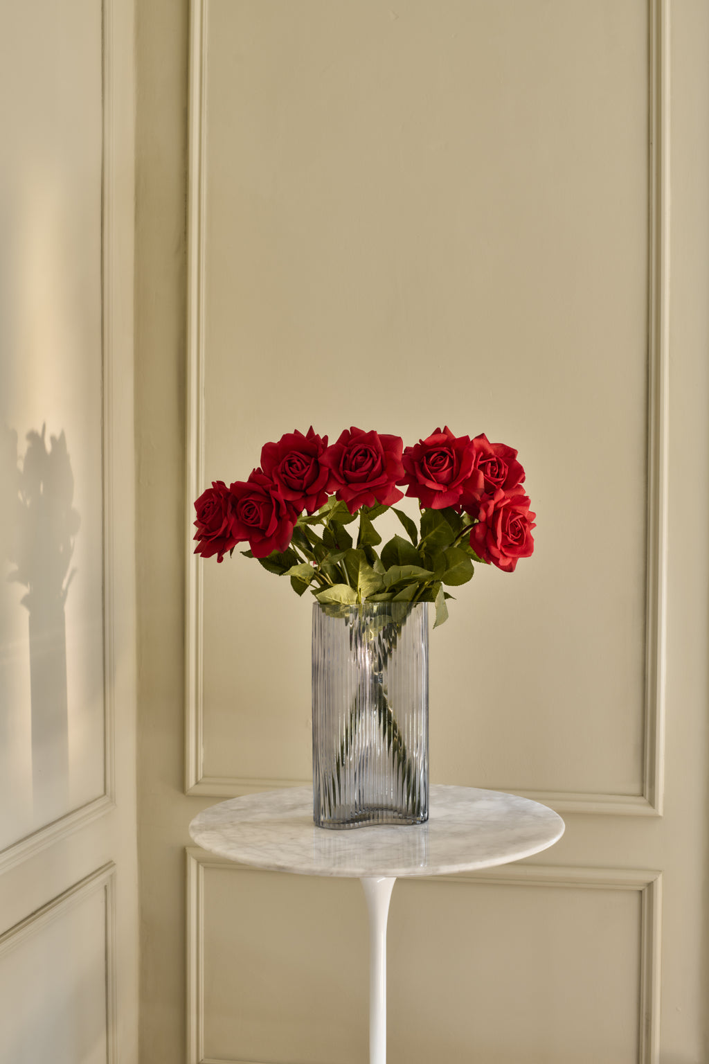 XL Roses - Faux Flower Stems - Red, Peach, White & Pink