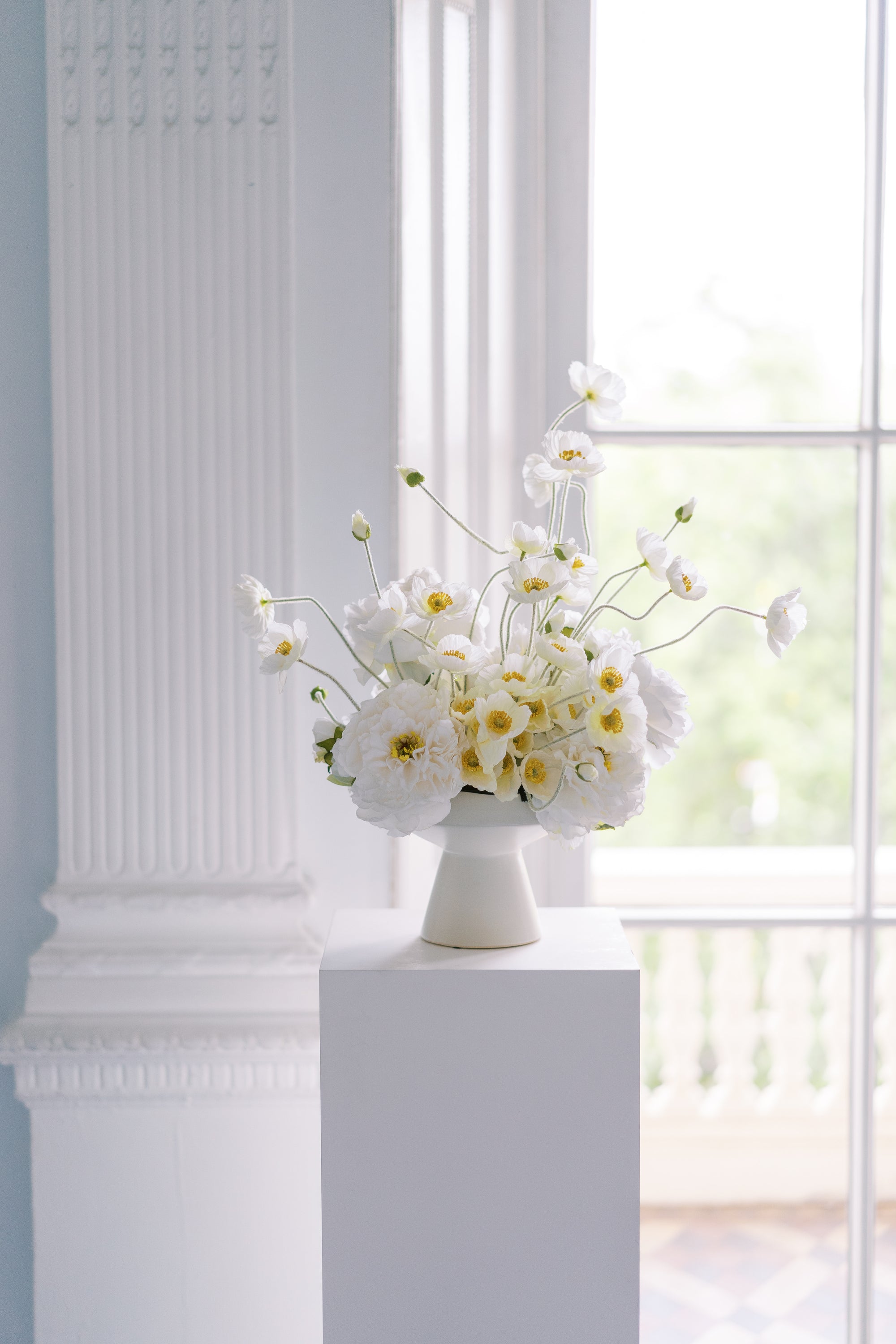 Large Arrangement for Hire - Faux Flower Arrangement & Vase