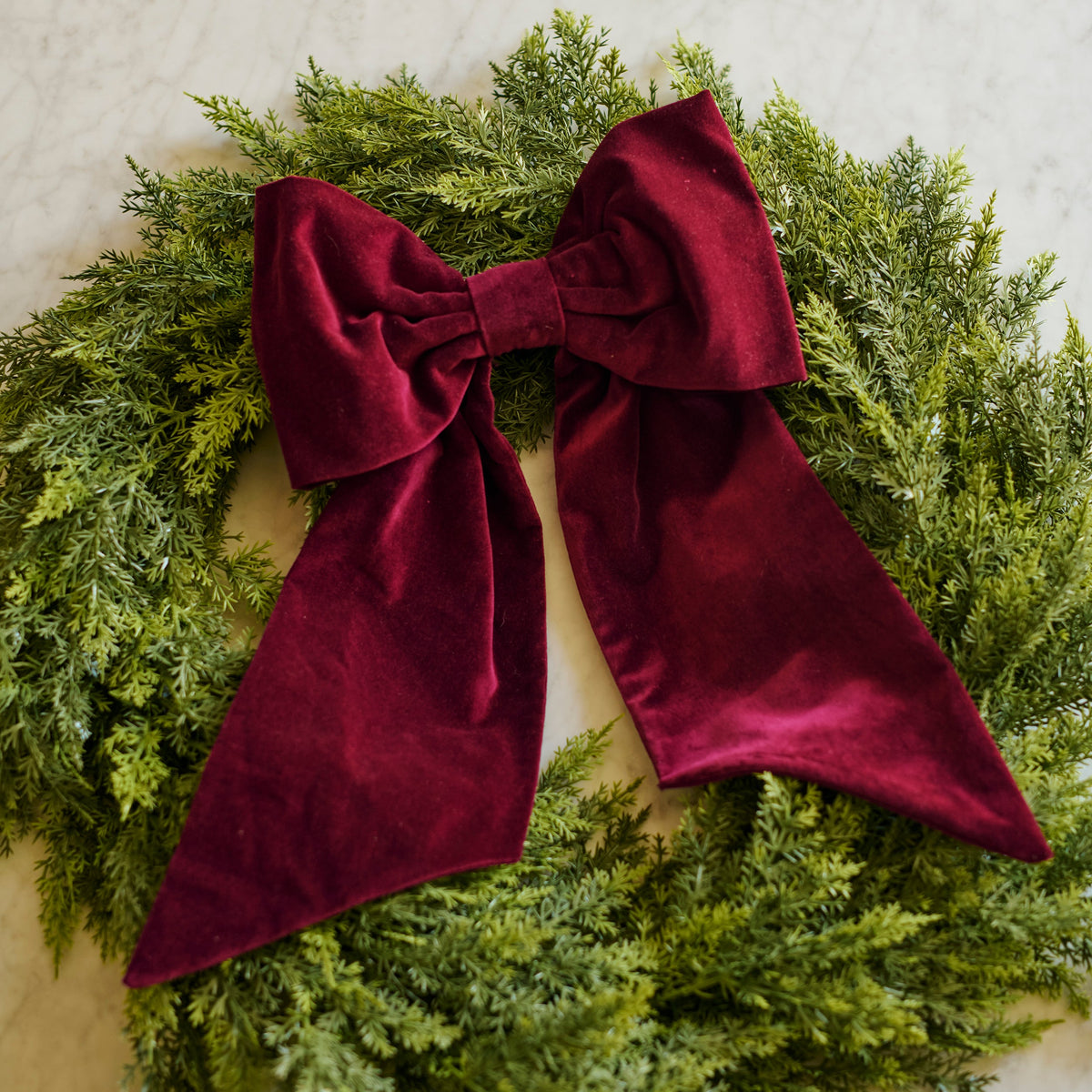 Large Velvet Christmas Bow
