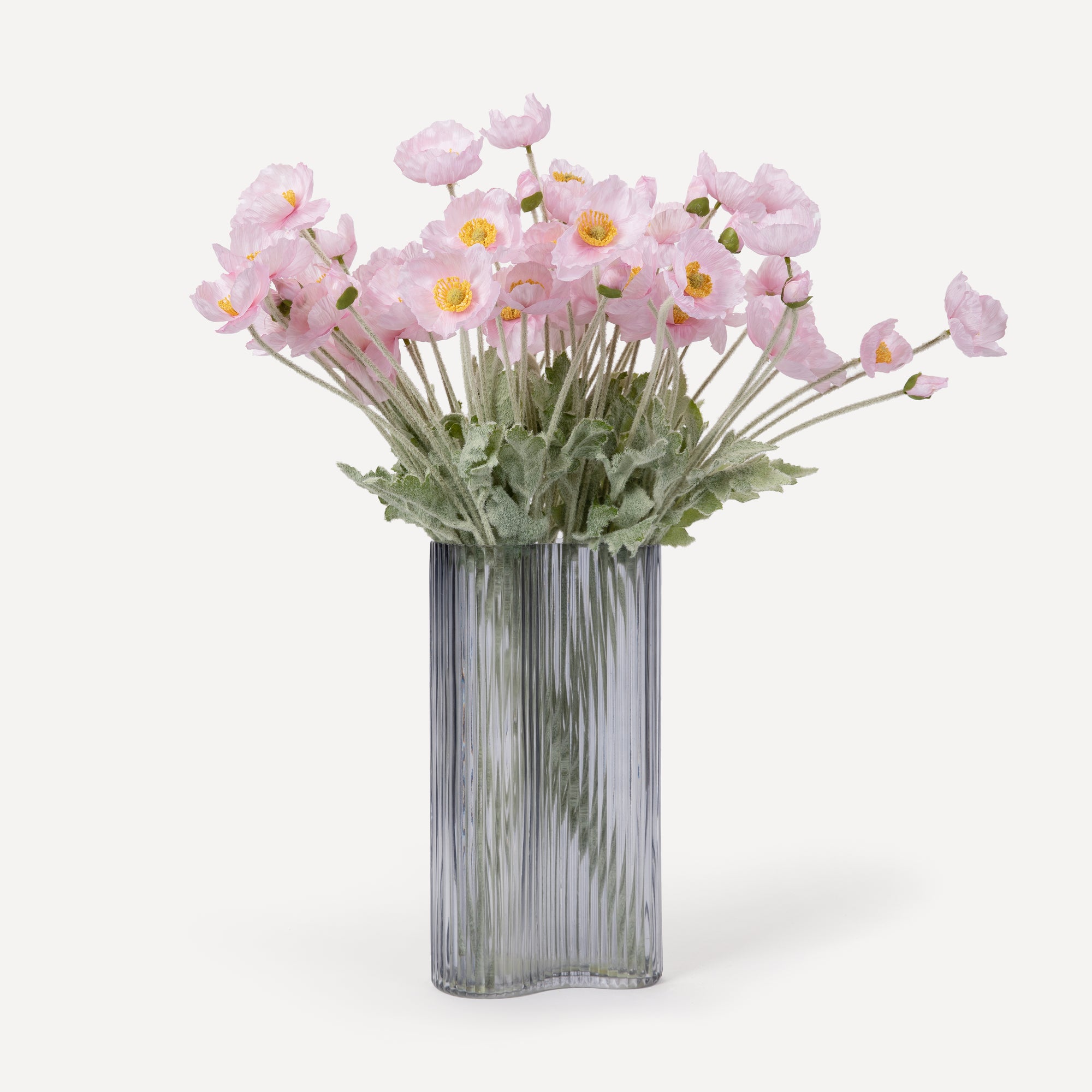 Poppies - Faux Flower Stems - Cherry Cream, Purple, Yellow, Blue, Peach, Peach Coral, Red, Coral, Lavender, Lilac