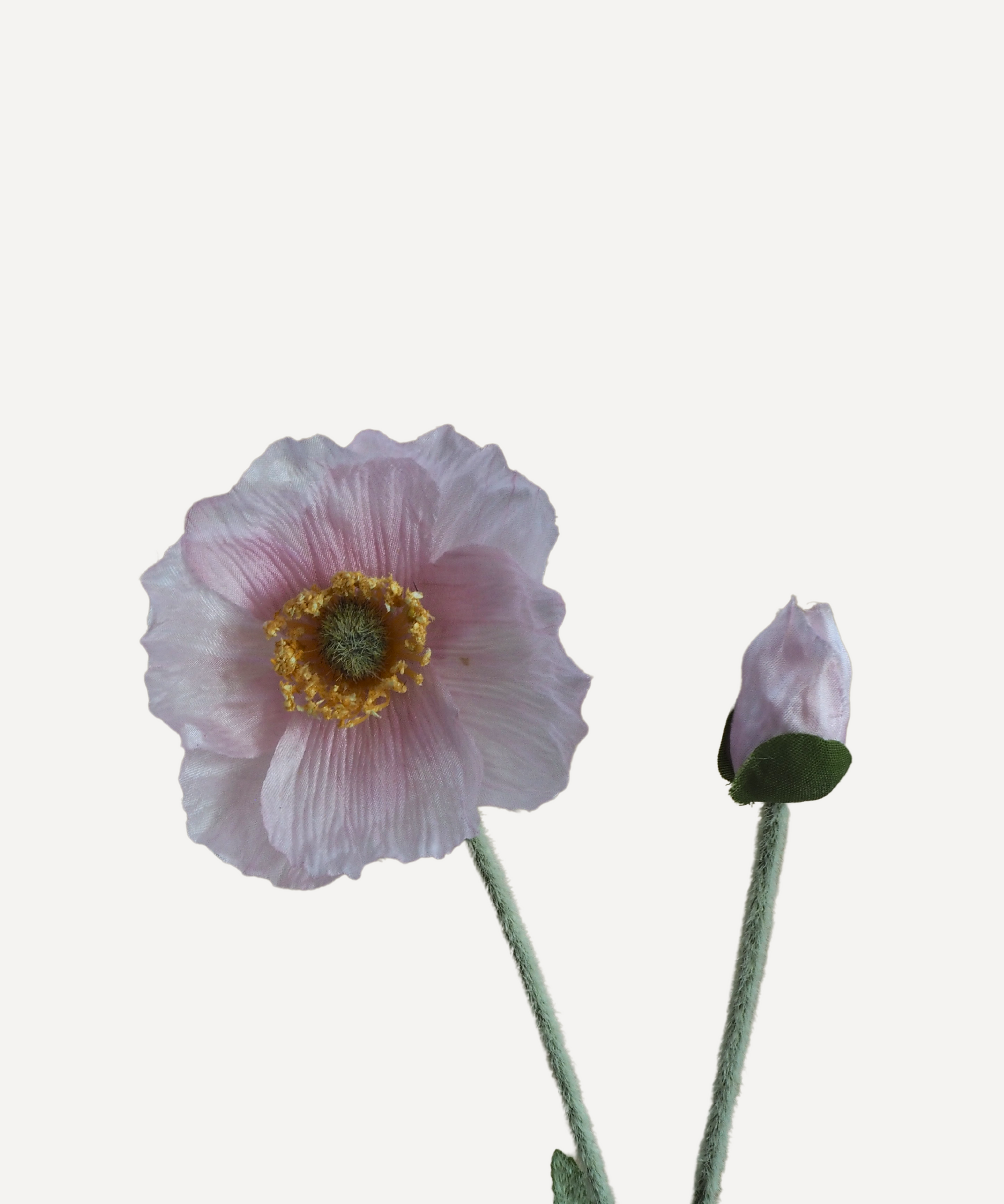 Poppies - Faux Flower Stems - Cherry Cream, Purple, Yellow, Blue, Peach, Peach Coral, Red, Coral, Lavender, Lilac
