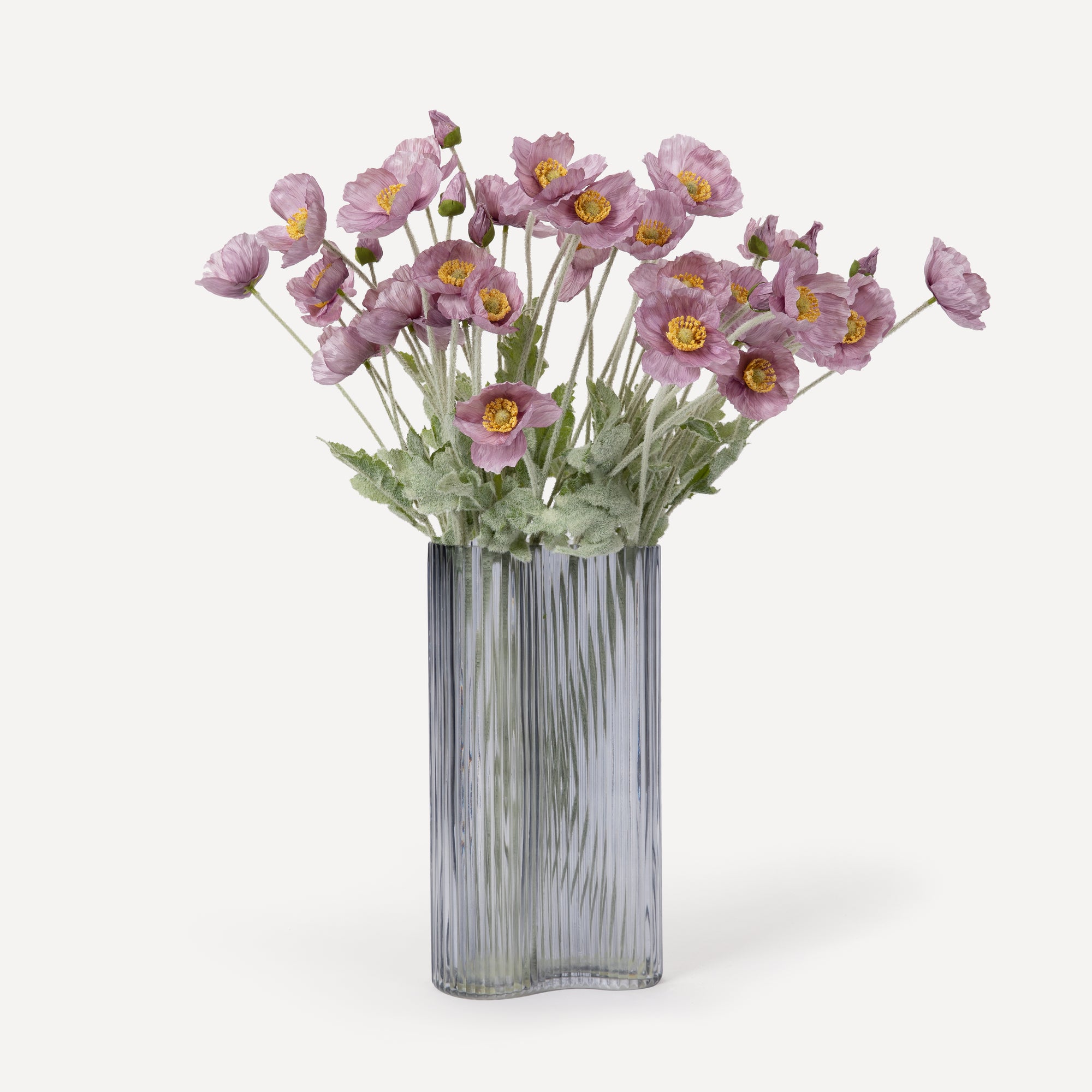 Poppies - Faux Flower Stems - Cherry Cream, Purple, Yellow, Blue, Peach, Peach Coral, Red, Coral, Lavender, Lilac
