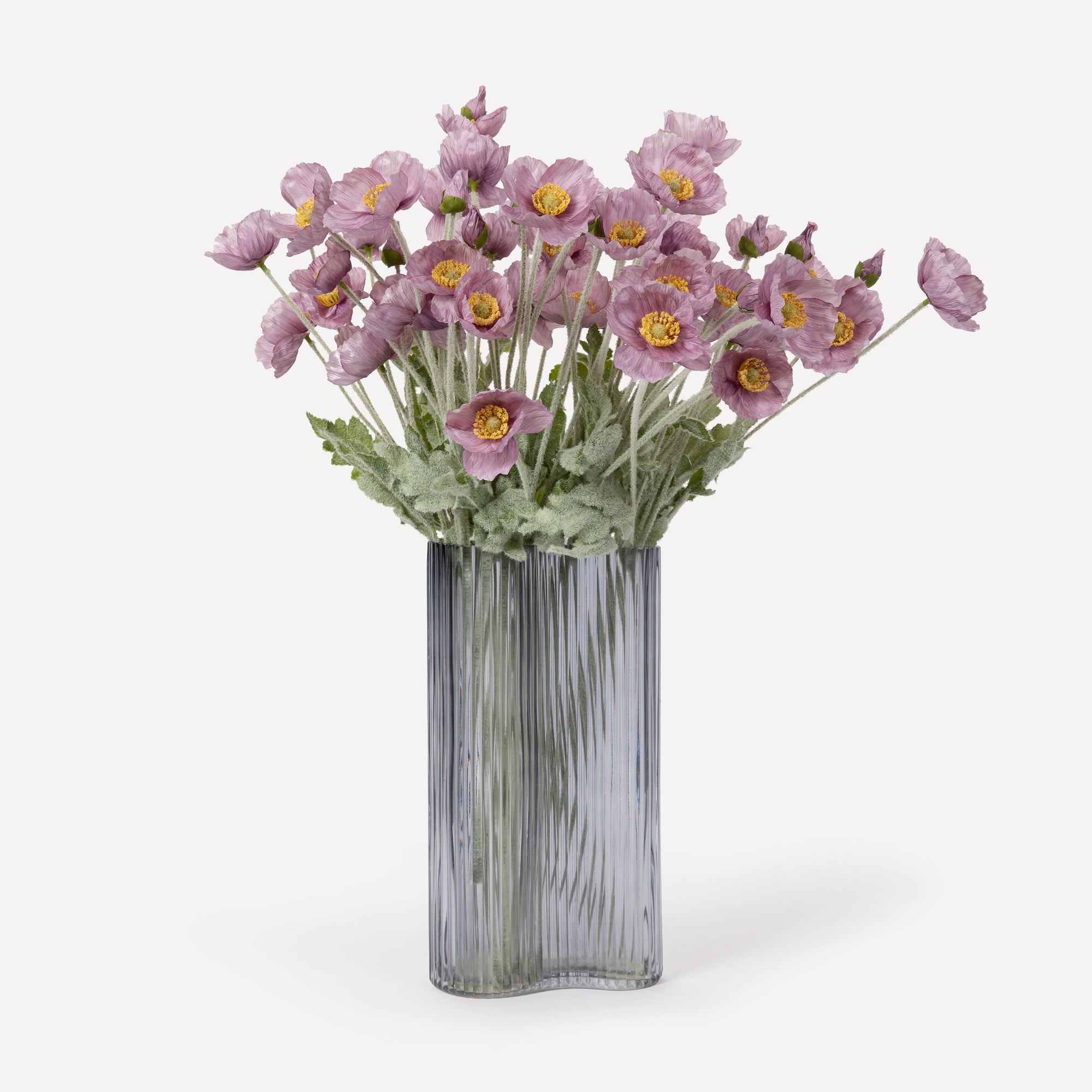 Poppies - Faux Flower Stems - Cherry Cream, Purple, Yellow, Blue, Peach, Peach Coral, Red, Coral, Lavender, Lilac