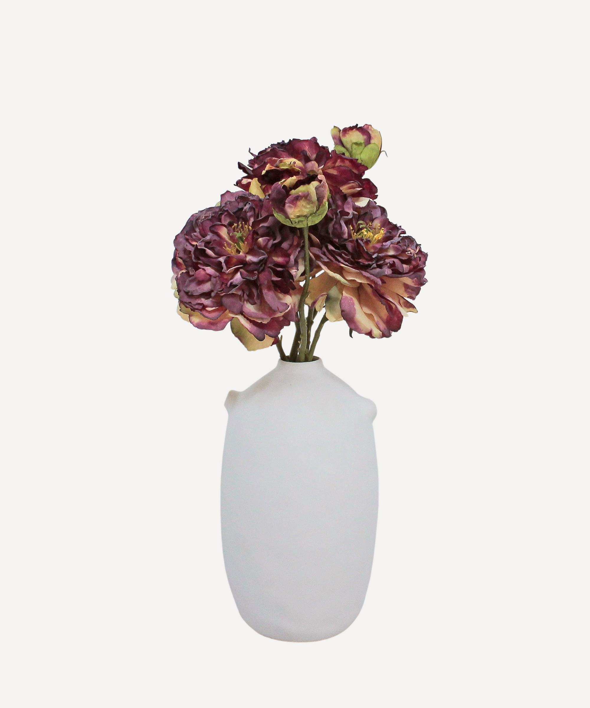 Blooming Peony - Faux Flower Stems - Blush Pink, White, Lavender, Coral, Merlot