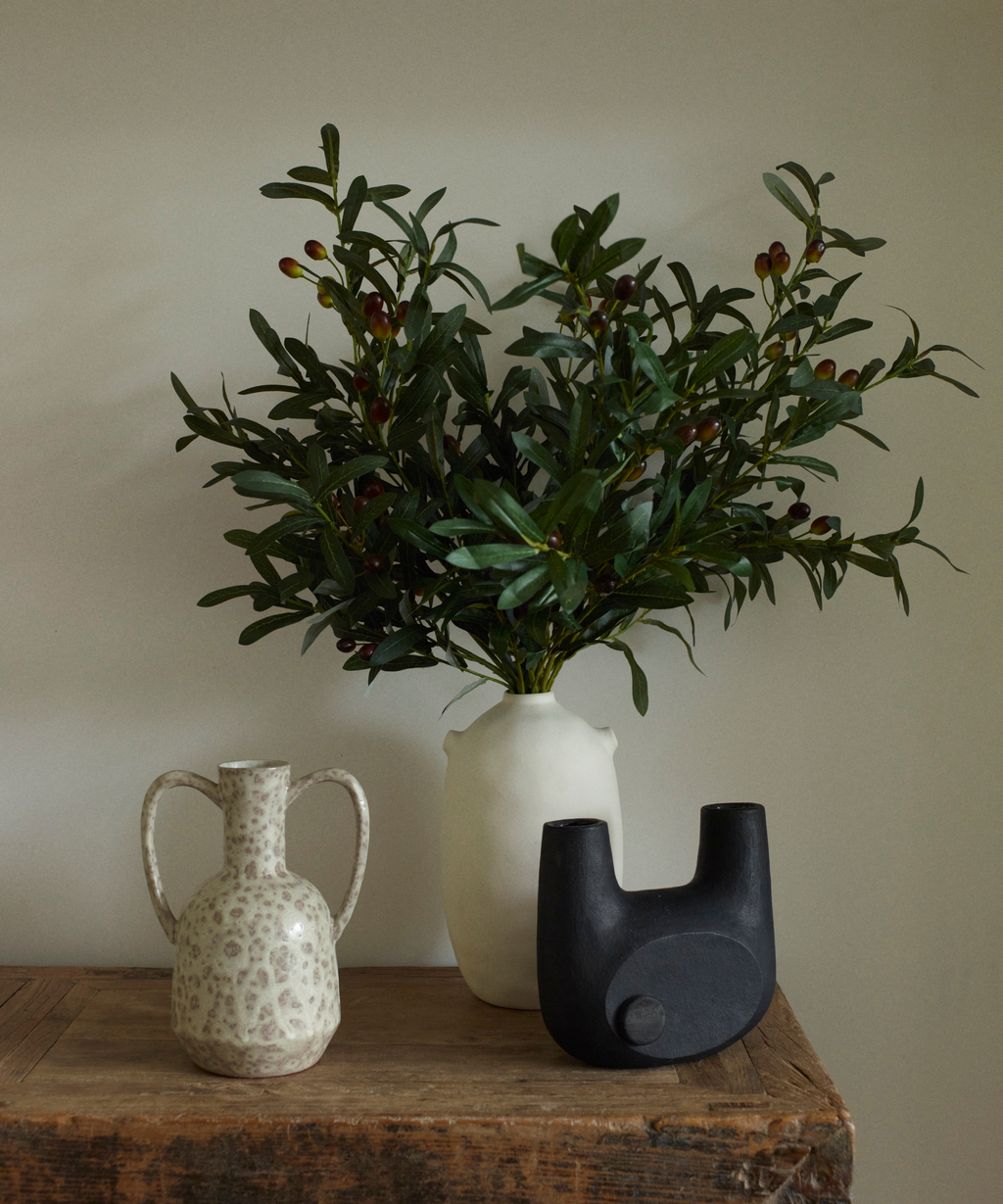 Olive Branches - Faux Foliage Stems - Tea, Forest
