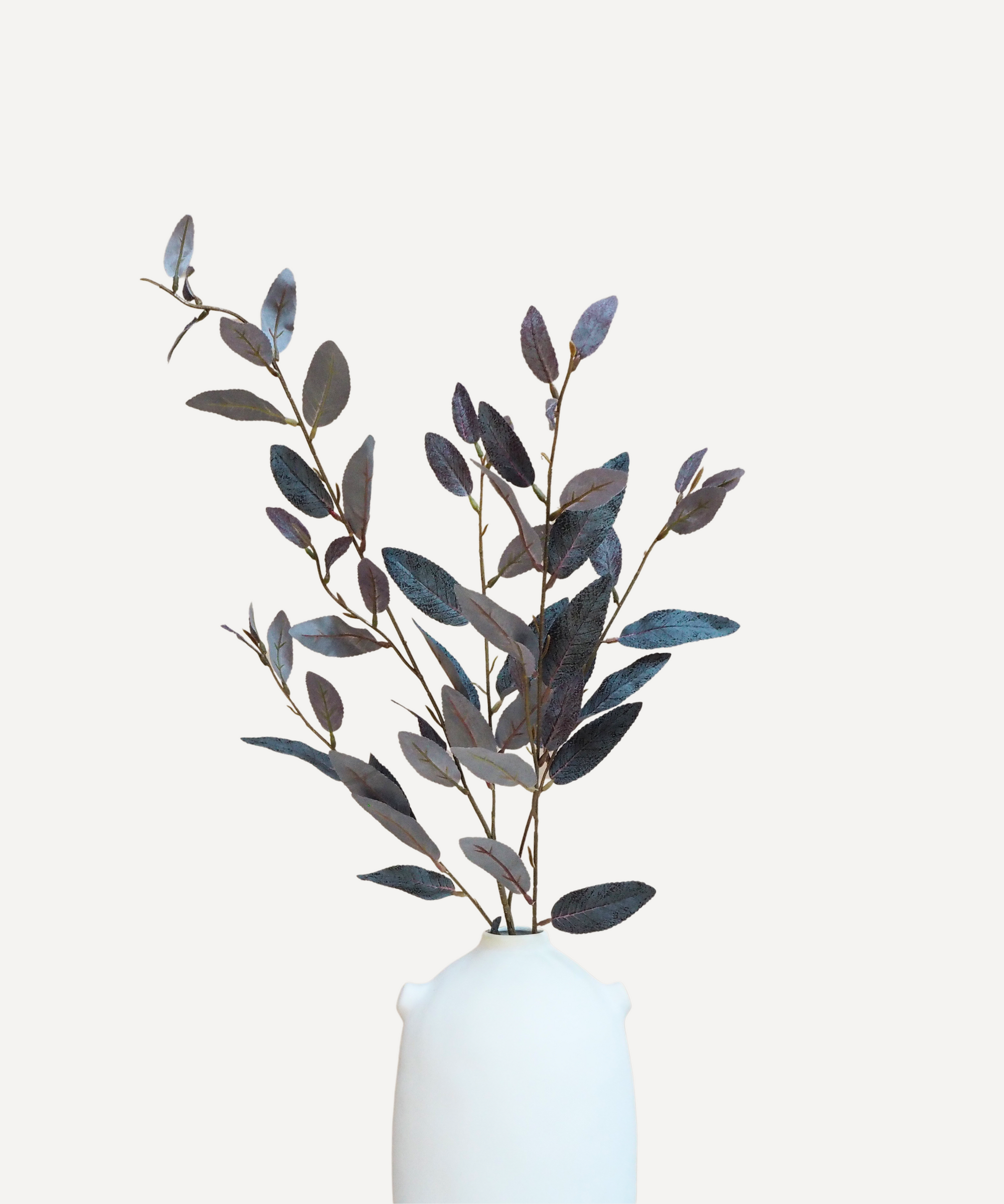 Willow Eucalyptus - Faux Foliage Stems - Purple, Green, Auburn