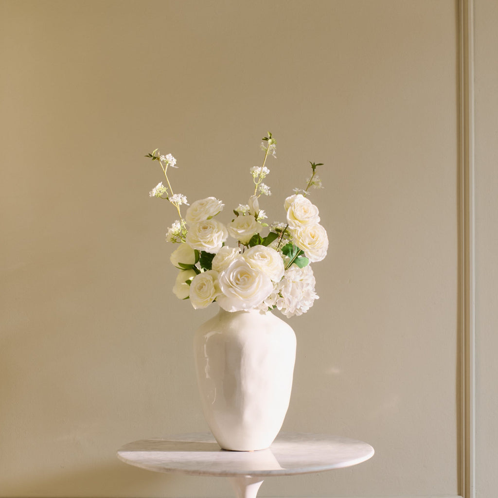 Riley - Faux Flower Arrangement - Whites & Creams