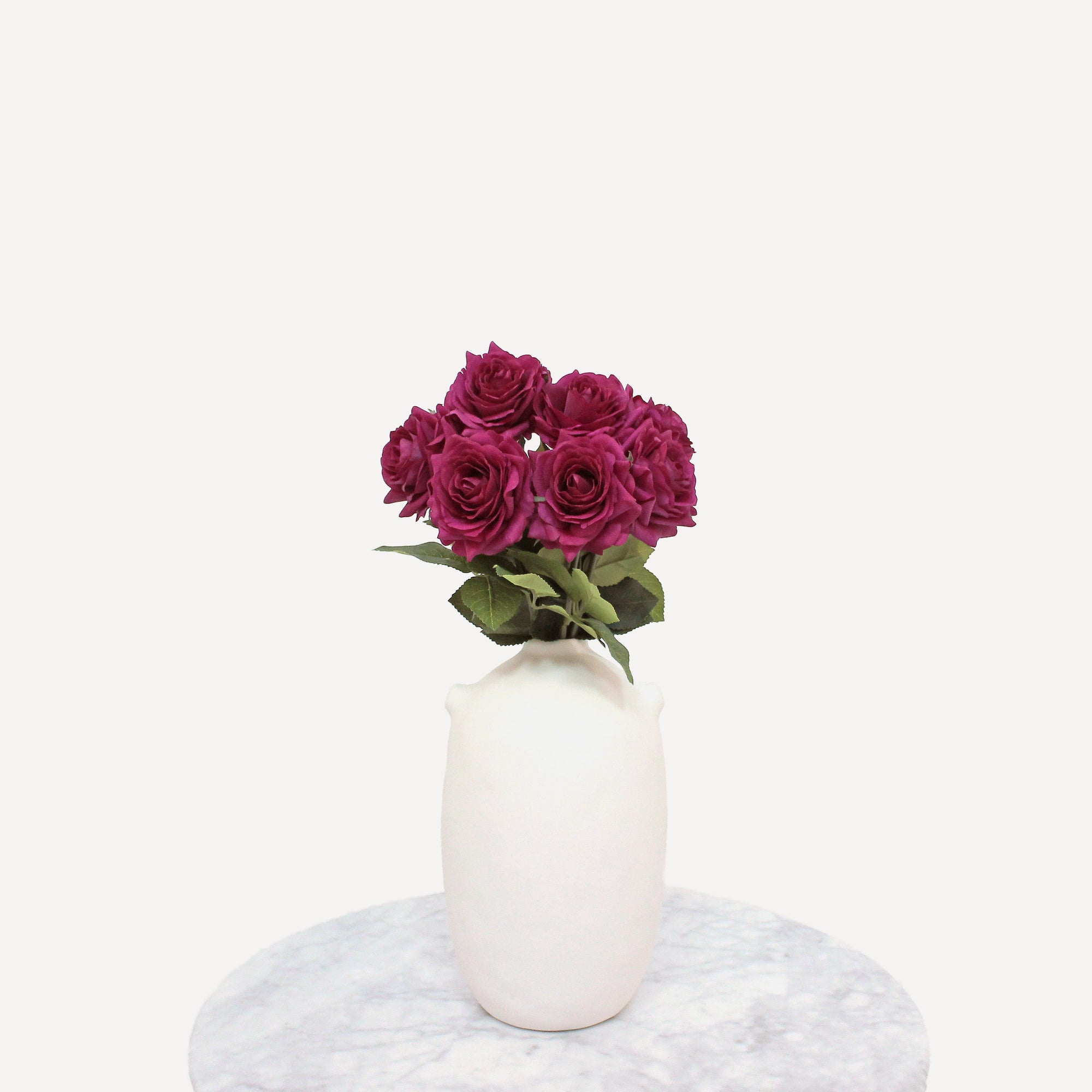 Small Roses - Faux Flower Stems - White, Blush, Magenta, Burnt Orange, Peach