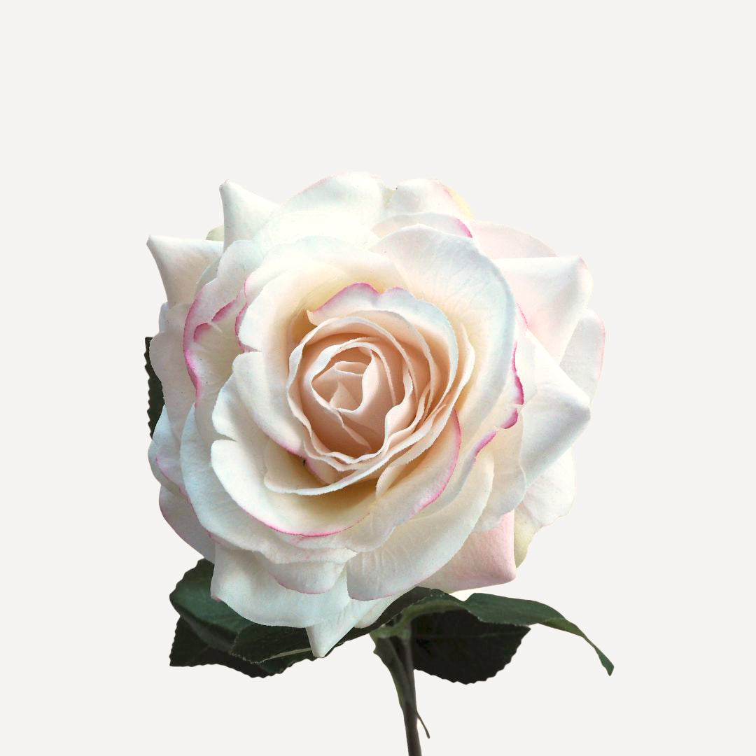 Small Roses - Faux Flower Stems - White, Blush, Magenta, Burnt Orange, Peach