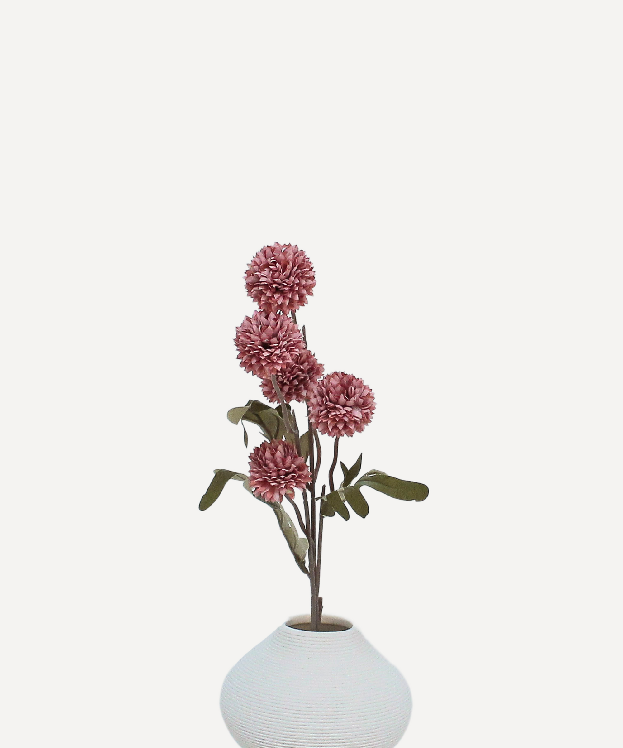 Globe Chrysanthemums - Faux Flower Stems - White, Blush, Rouge