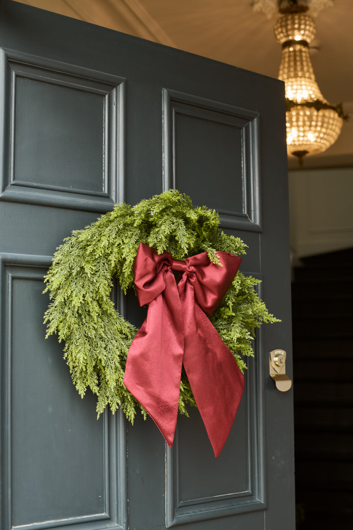 Conifer Cypress - Faux Christmas Wreath