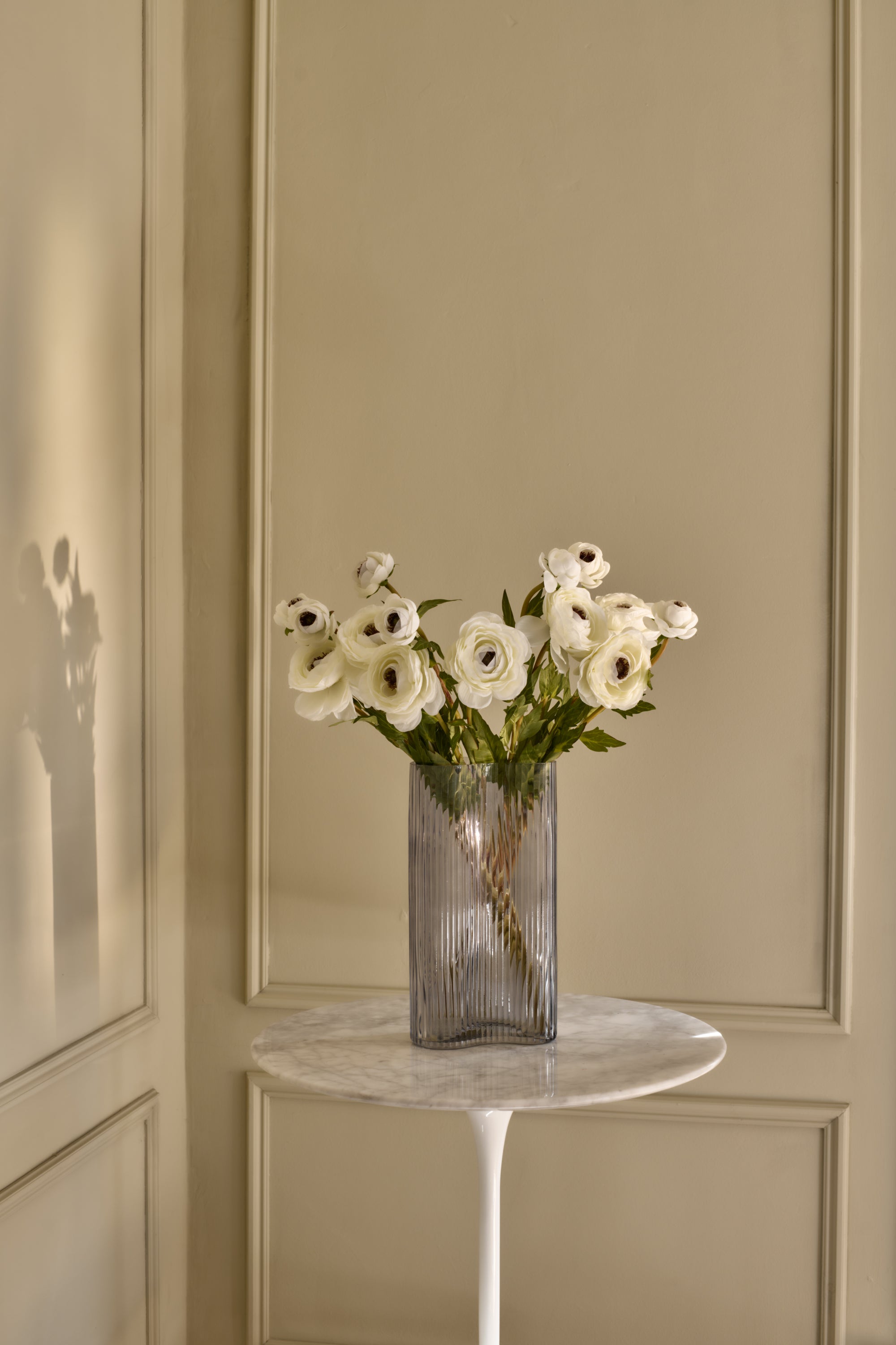 Ranunculus - Faux Flower Stems - Blush, Cream, White, Yellow, Green