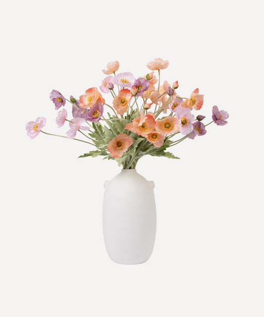 Peach, Peach Coral, Lilac & Lavender Poppy Maxi Bunch