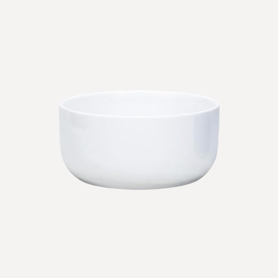 Shallow Ceramic Vase - Homeware - White