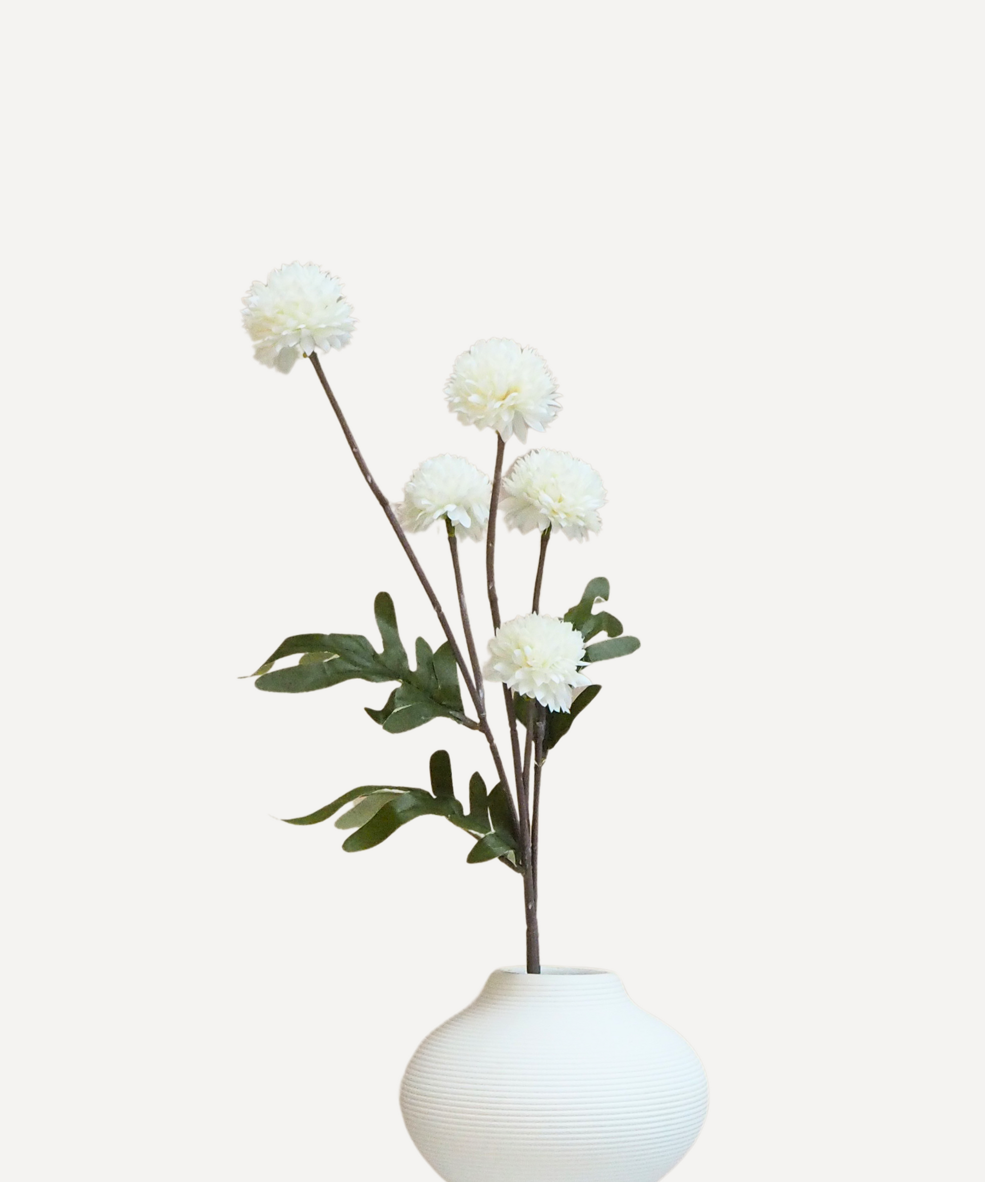 Globe Chrysanthemums - Faux Flower Stems - White, Blush, Rouge
