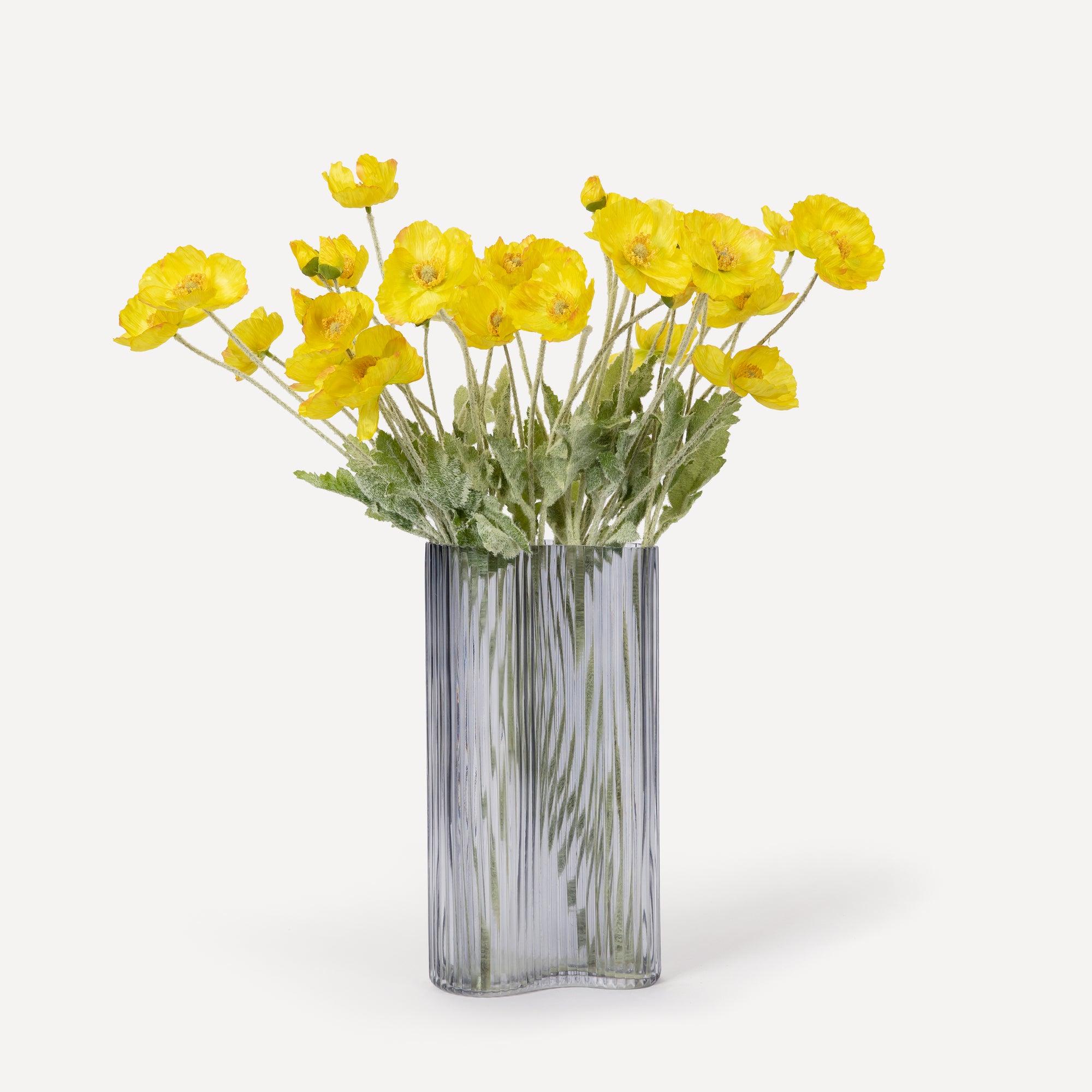 Poppies - Faux Flower Stems - Cherry Cream, Purple, Yellow, Blue, Peach, Peach Coral, Red, Coral, Lavender, Lilac