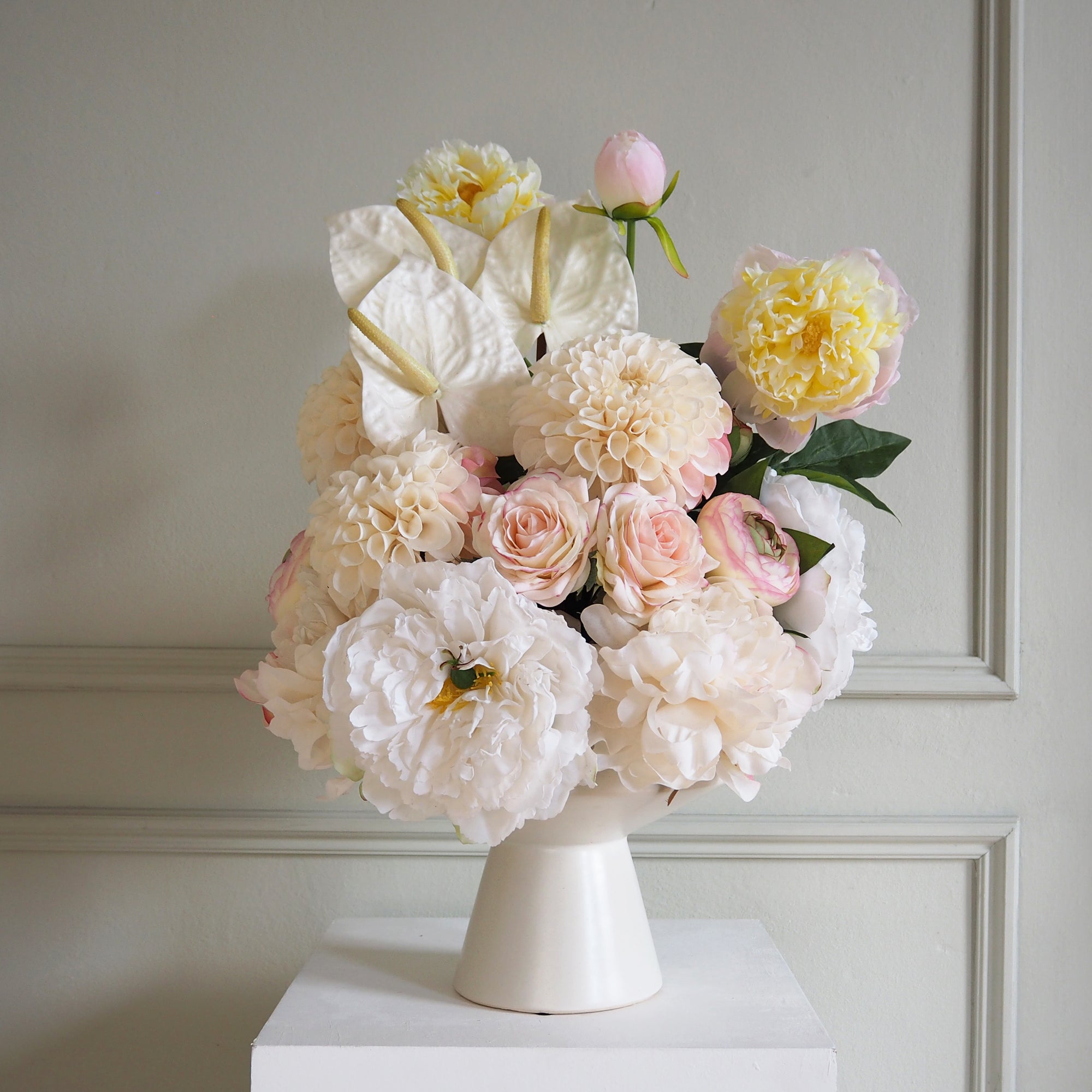 Large Arrangement for Hire - Faux Flower Arrangement & Vase