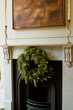 Conifer Cypress - Faux Christmas Wreath