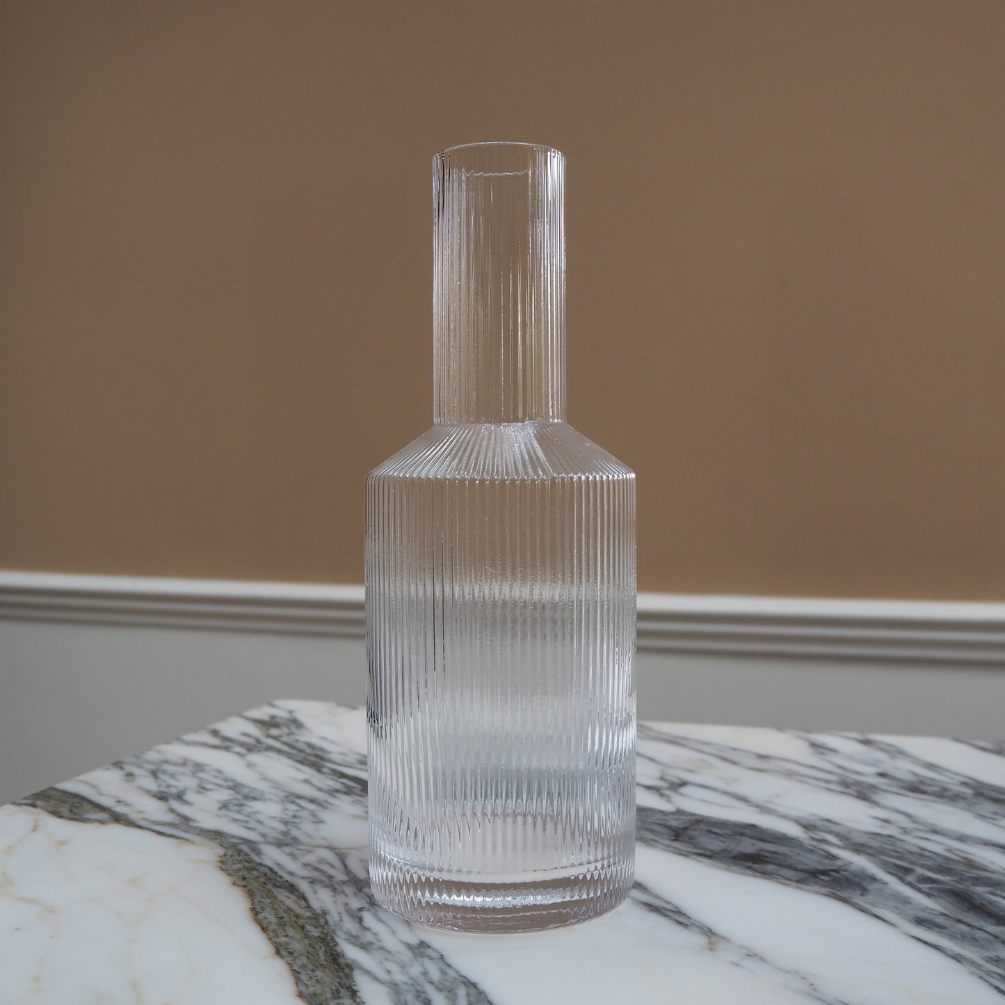 Reeded Vase / Carafe - Glass